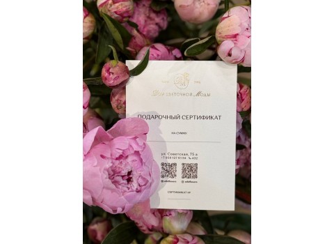 ПОДАРОЧНЫЙ СЕРТИФИКАТ НА 5000₽